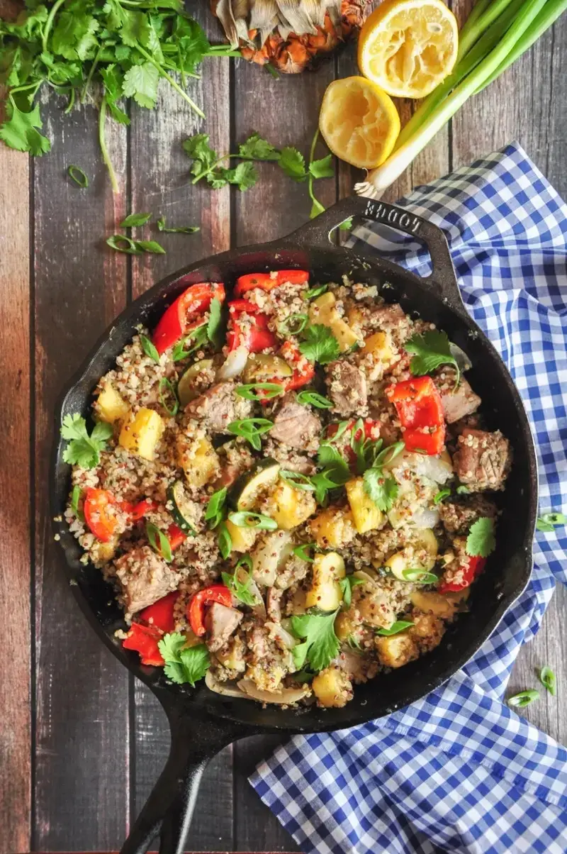 Pineapple Tuna Quinoa Skillet