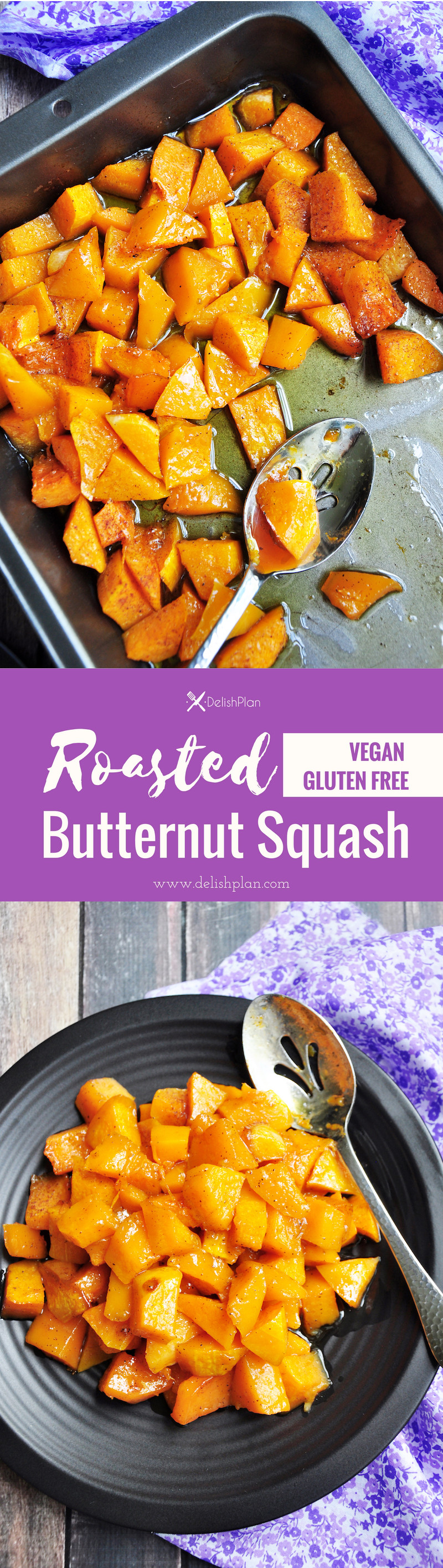 This is not your regular roasted butternut squash. It's sweet and savory with garlic and cinnamon to enhance the flavor even more.