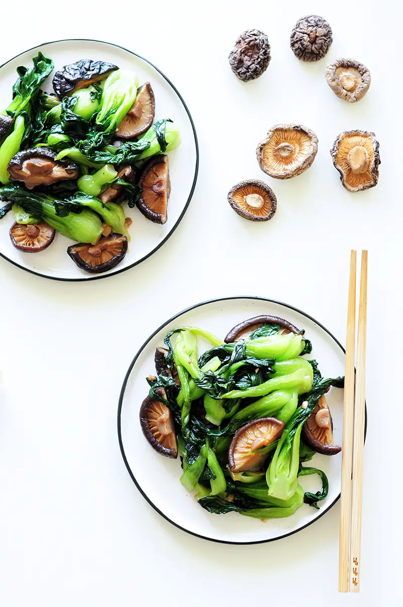 Bored of broccoli? This sautéed bok choy recipe is the perfect healthy side dish, requiring only six ingredients and 10 minutes to make. Vegan and gluten-free. 
