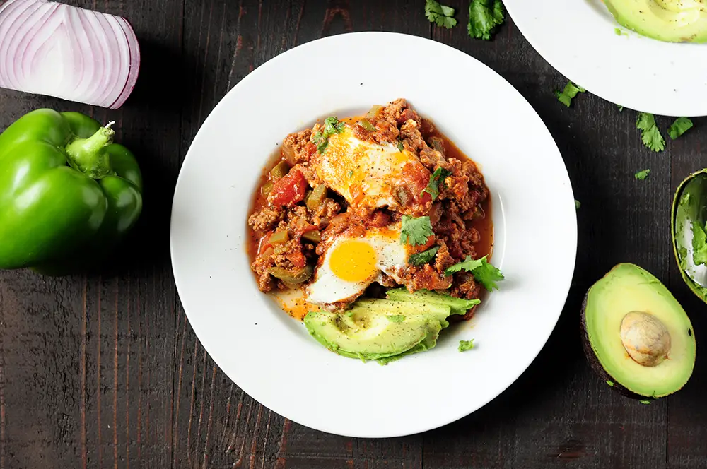 Shakshuka Recipe with Red Enchilada Sauce