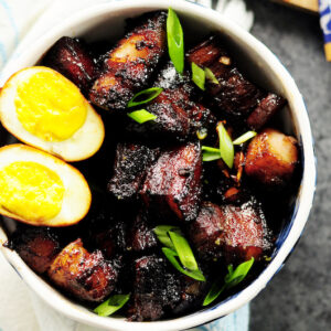 Shanghai-Style Braised Pork Belly with Hard-Boiled Eggs