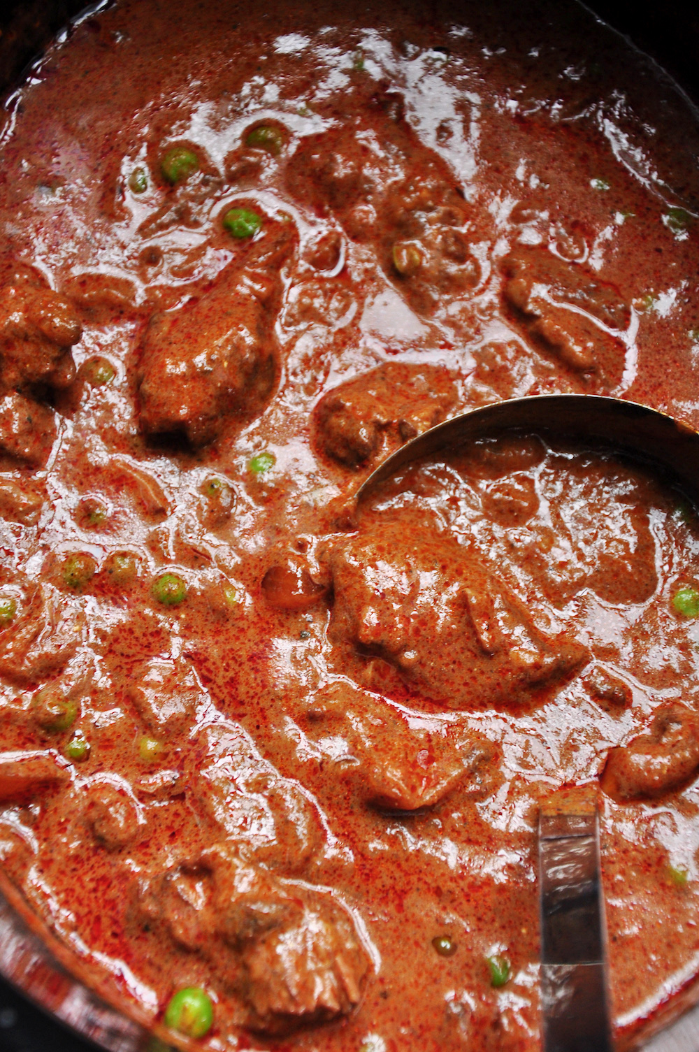 beef goulash in a slow cooker