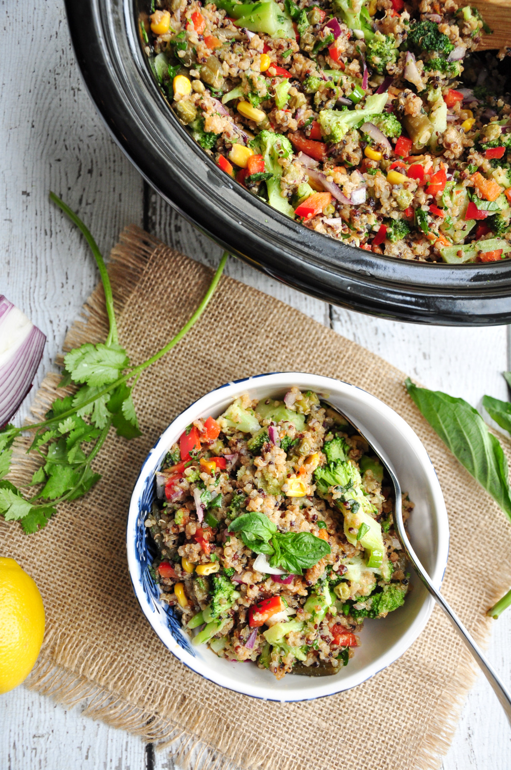 Slow Cooker Vegetable Quinoa Medle