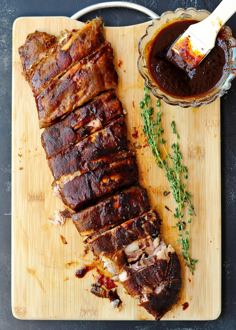 Sous Vide Baby Back Ribs with Honey-Spiced BBQ Sauce