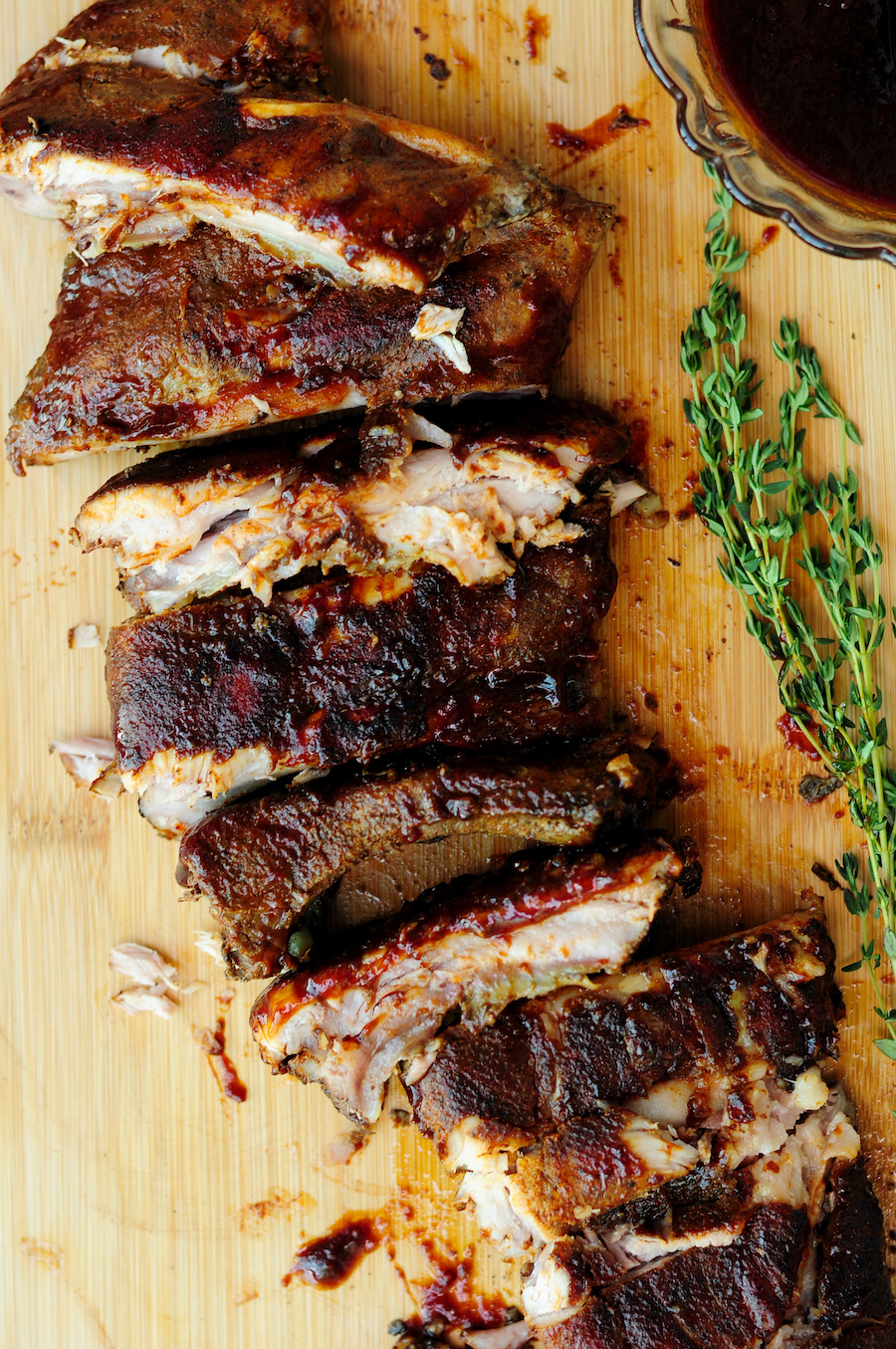 Sous Vide Baby Back Ribs with Honey-Spiced BBQ Sauce