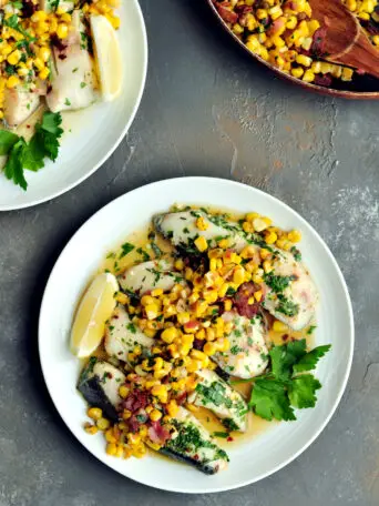 Tender sous vide black cod with crisp bacon and plump corn kernels makes a delightful low-carb dinner that’s nutritious and satisfying.