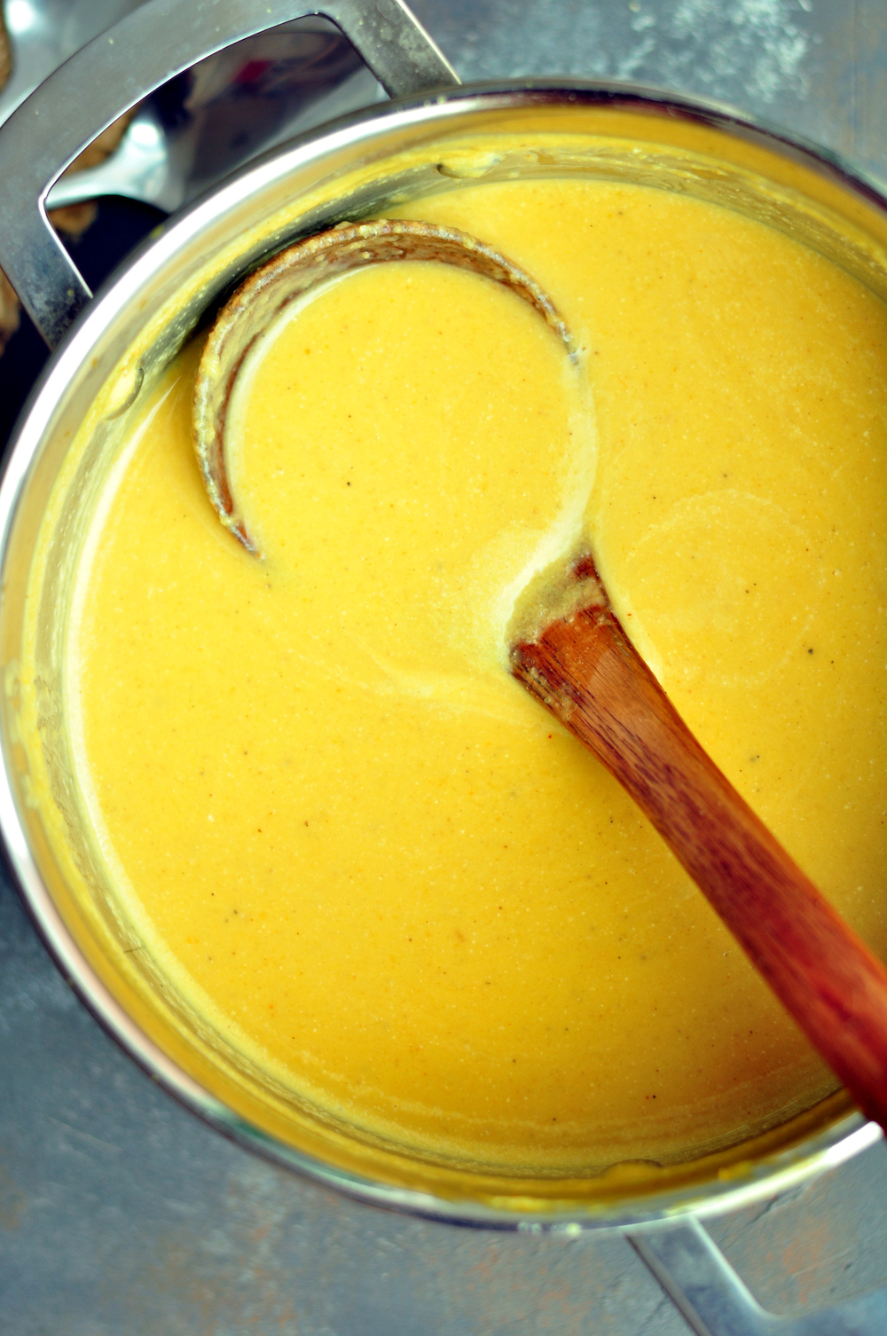 Creamy sous vide butternut squash soup with an earthy touch of sautéed Swiss chard that you can't stop eating.