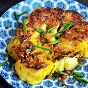 Sous Vide Cauliflower Steaks with Gluten-Free Soy Ginger Sauce