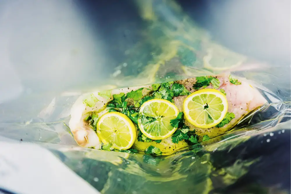 using water displacement method for sous vide chicken breast