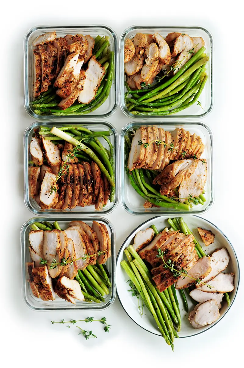 Perfectly tender and juicy sous vide chicken breast paired with sous vide asparagus makes a fabulous low-carb and gluten-free meal.