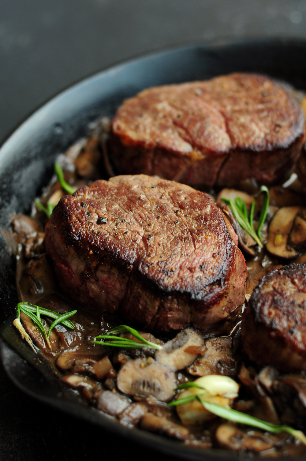 Sous Vide Filet Mignon with Delicious Mushroom Sauce