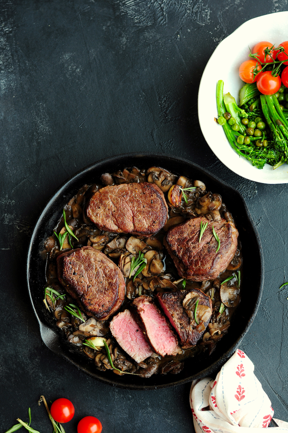 Sous Vide Filet Mignon with Mushroom Sauce