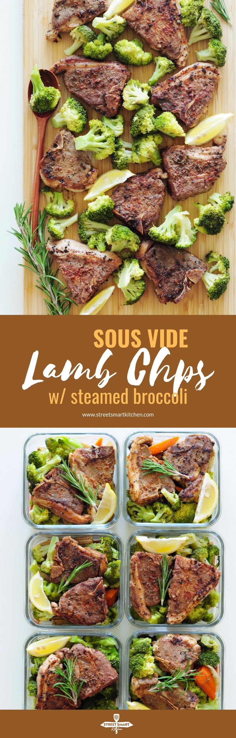 Tender, juicy, and melt-in-your-mouth from the inside out, these sous vide lamb chops are so easy to make! Pair them with steamed broccoli for a balanced and low-carb meal.