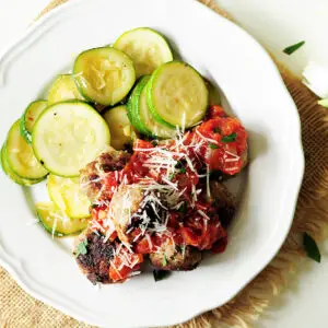 Topped with pasta sauce and parmesan cheese, these hearty, savory sous vide meatballs will satisfy your comfort food cravings any day of the week.