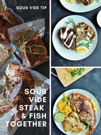 Sous vide steak and fish together in one bath? Yes—here's the exact temp, timing, and why it works.