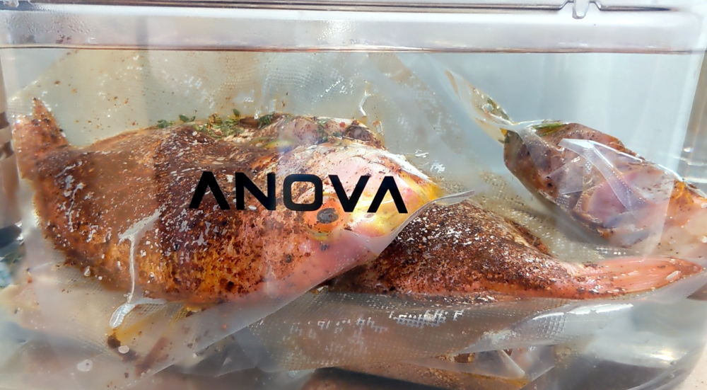 Set your sous vide to 131°F (55°C). Put both bags (or multiple ones if you're preparing more) in together; no staggering needed. Cook for 1 hour.