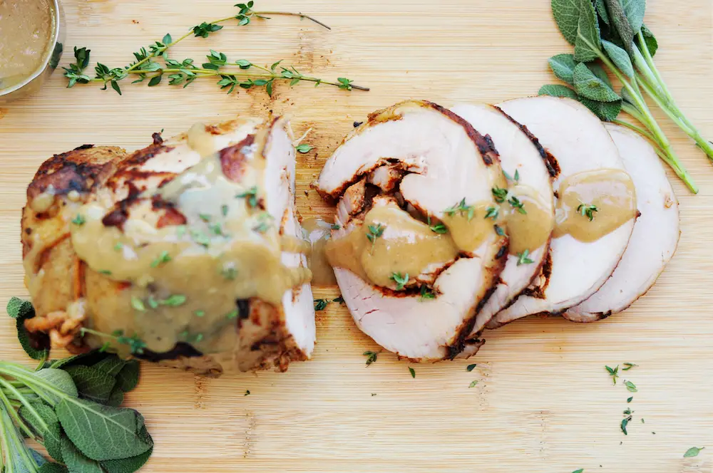 Sous Vide Turkey Breast with Honey Garlic Glaze