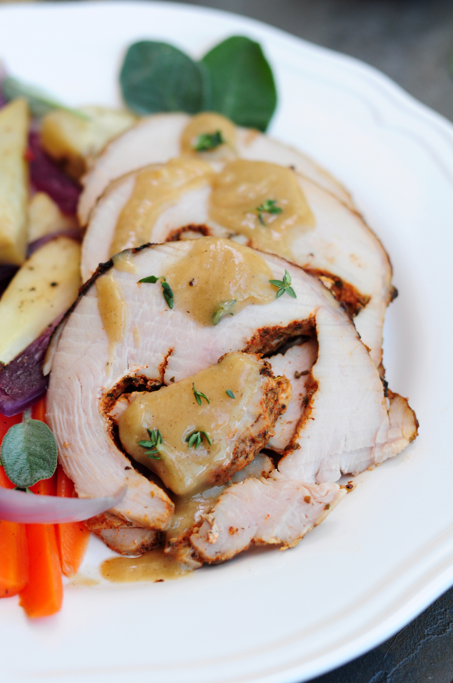 Sous Vide Turkey Breast with Honey Garlic Glaze