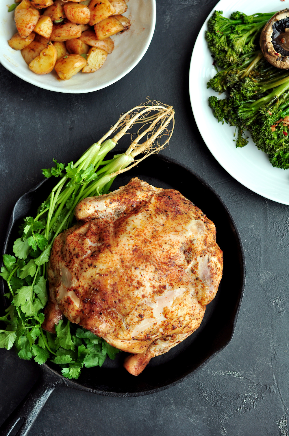 You must try this sous vide whole chicken because it’s going to be the juiciest, tenderest, and most flavorful chicken you’ll ever make. Note: It’s not poached! 