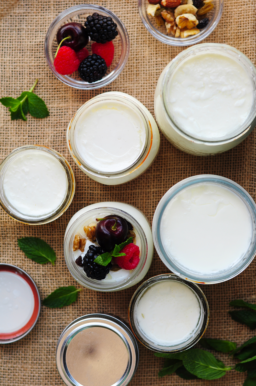 Sous Vide Yogurt in Jars