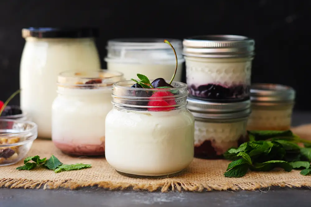 Sous Vide Yogurt in Jars