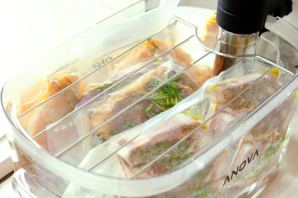 sous vide cooking multiple foods