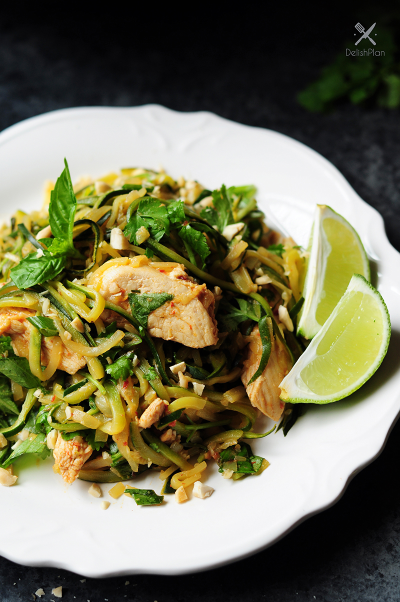 Spicy Chicken Zucchini Noodles Recipe - StreetSmart Kitchen