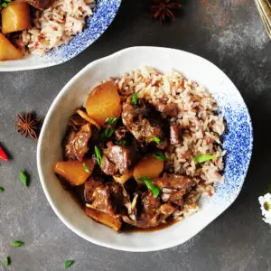 Spicy Lamb Stew with Daikon