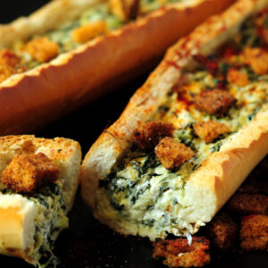 Spinach Artichoke Dip Stuffed Bread