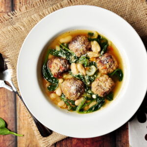 Spinach Meatball Soup