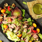 Make salad more exciting by adding succulent steak and chimichurri with this steak salad recipe. You’ll have a healthy and glorious meal in just 30 mins.