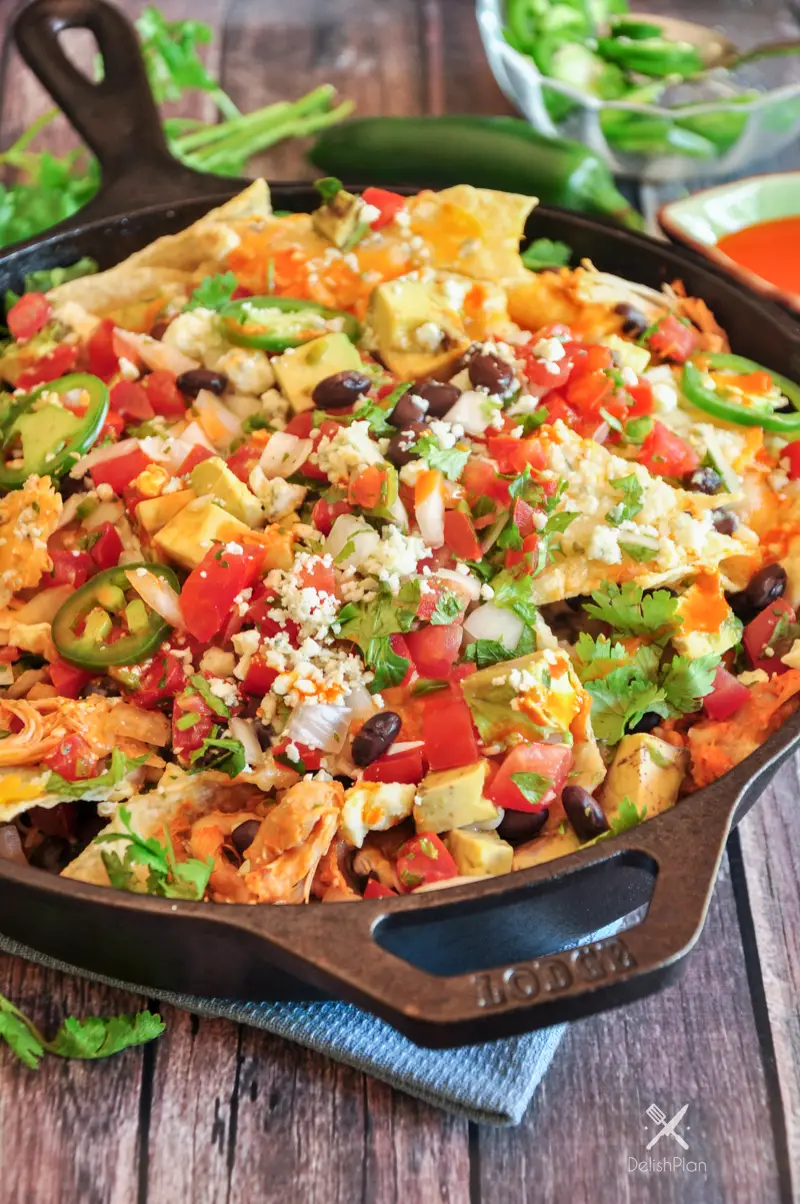 Three-Cheese Buffalo Chicken Nachos