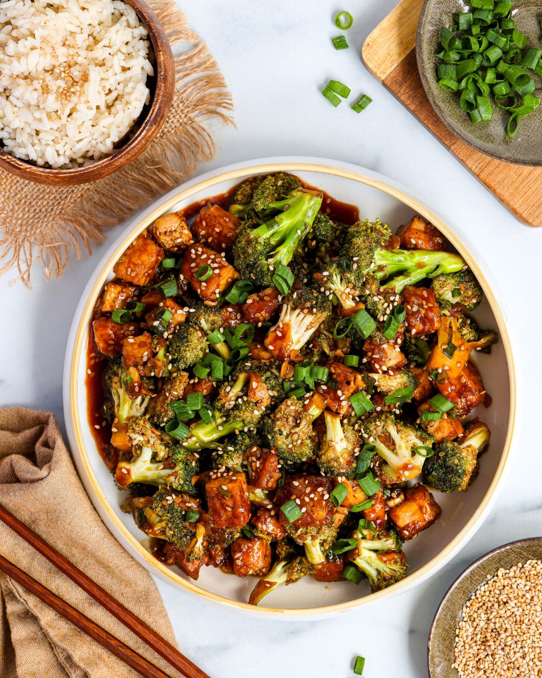 Reset your routine with this easy tofu and broccoli stir fry—a 20-minute, plant-based meal that's gluten-free, dairy-free, and low-carb.