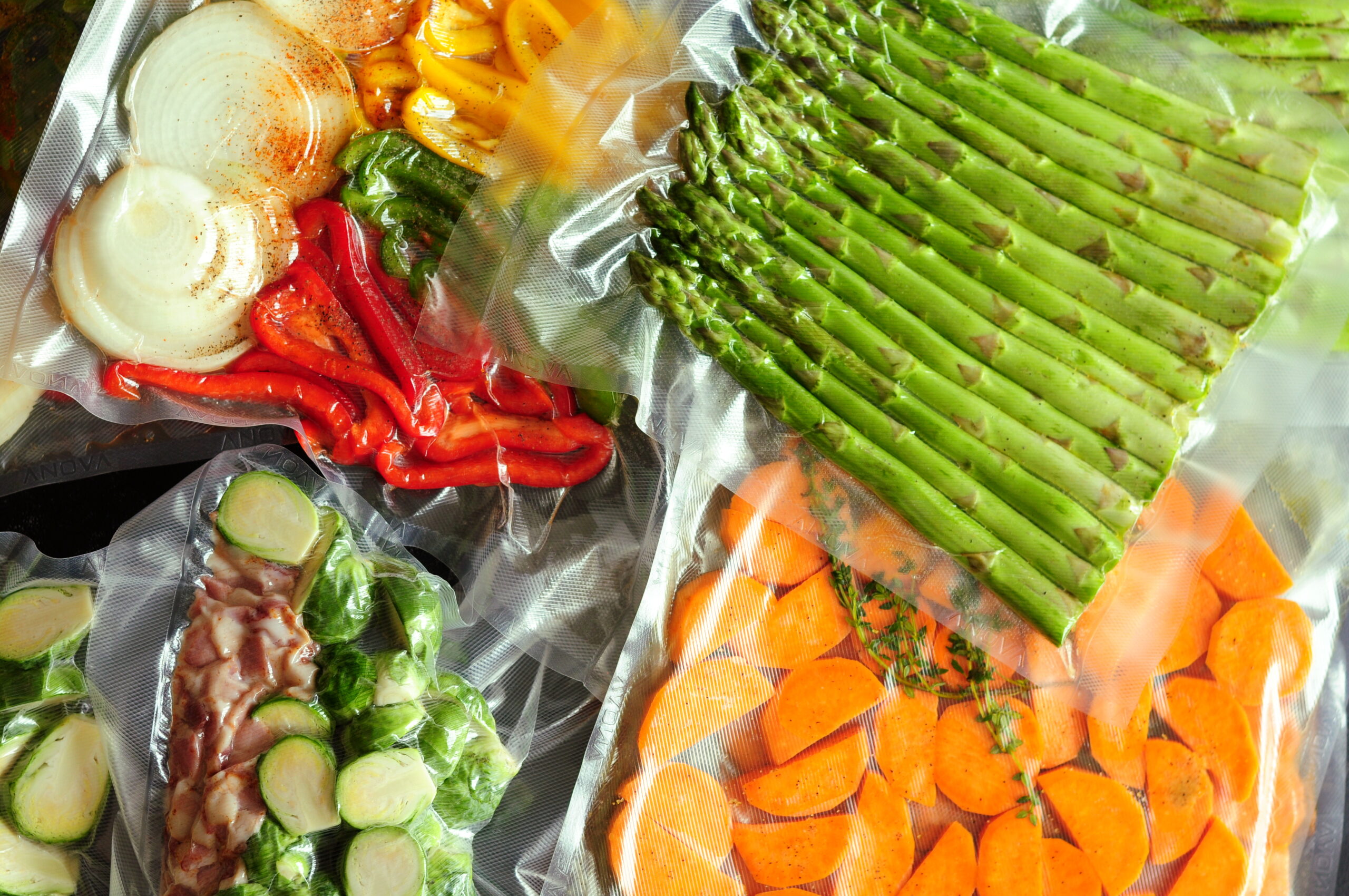 Vacuum-sealed vegetables