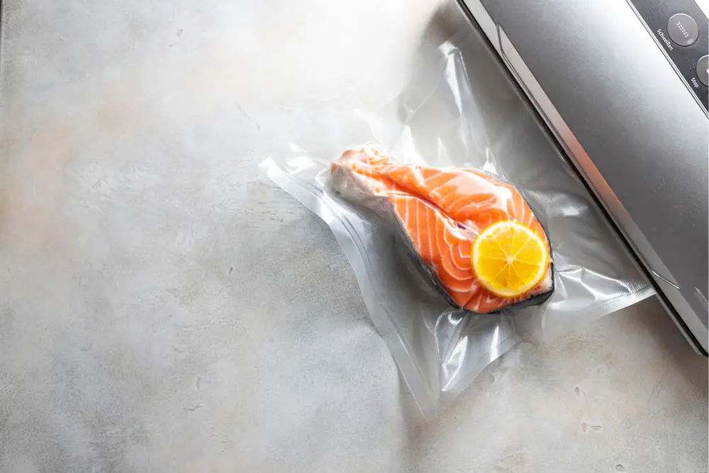 Vacuum Sealing A Salmon Fillet