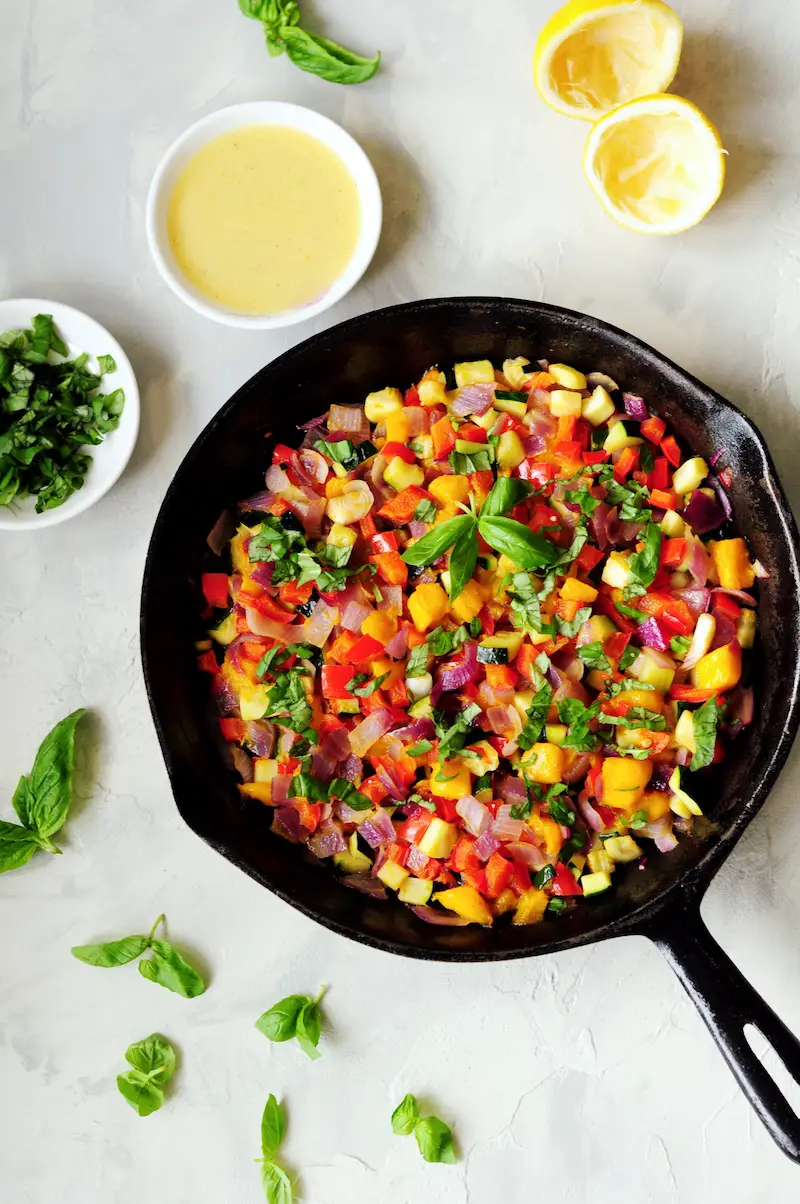 This vegetable mango relish is a great way to bring boring meals to life. It pairs perfectly with any protein dish or can be scooped up with tortilla chips. 