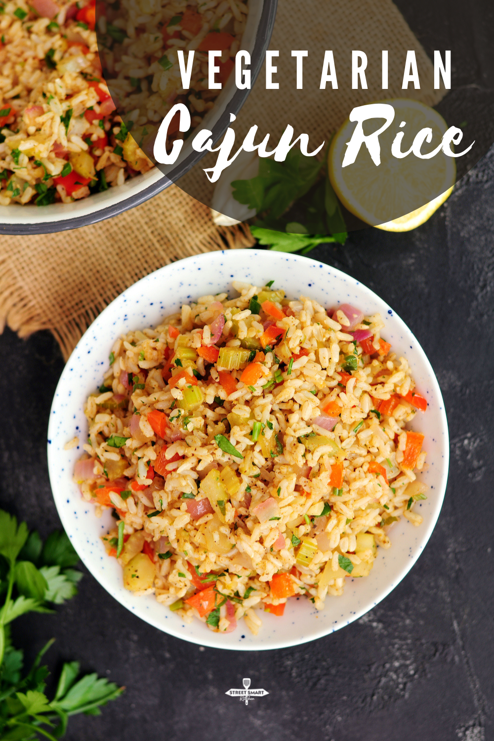 Vegetarian Cajun Rice (Meatless Dirty Rice) by StreetSmart Kitchen