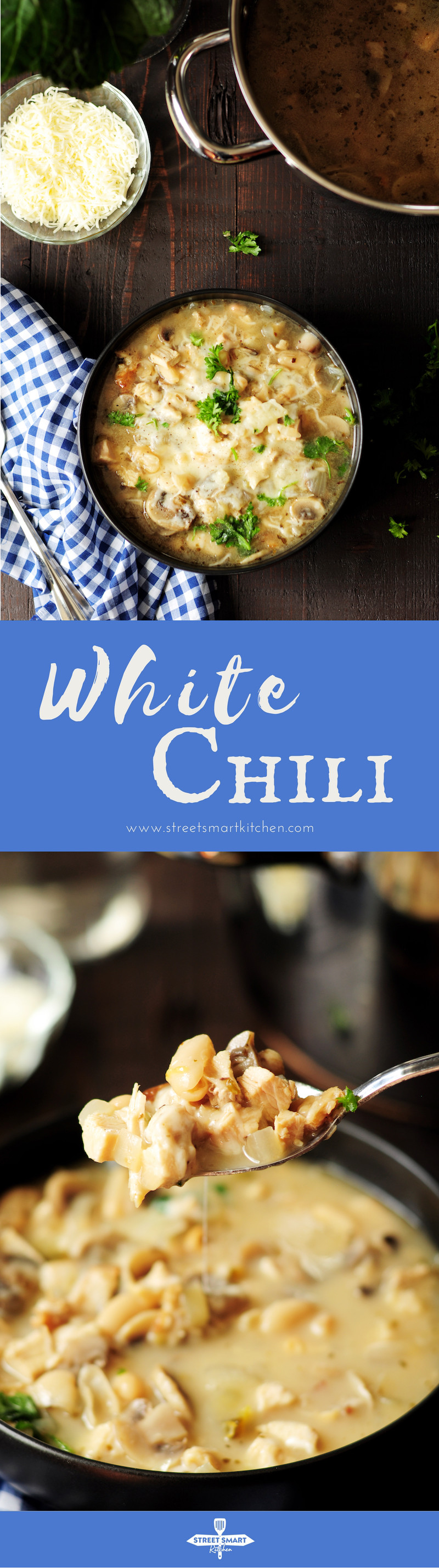This white chili recipe offers a different take on dark versions of chili. While still giving you a hearty meal, it provides a healthy choice with a lighter color, flavor, and consistency.
