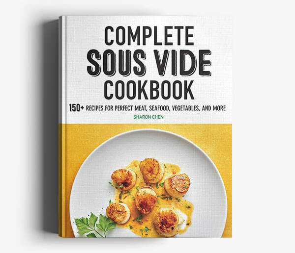 Complete Sous Vide Cookbook cover mockup