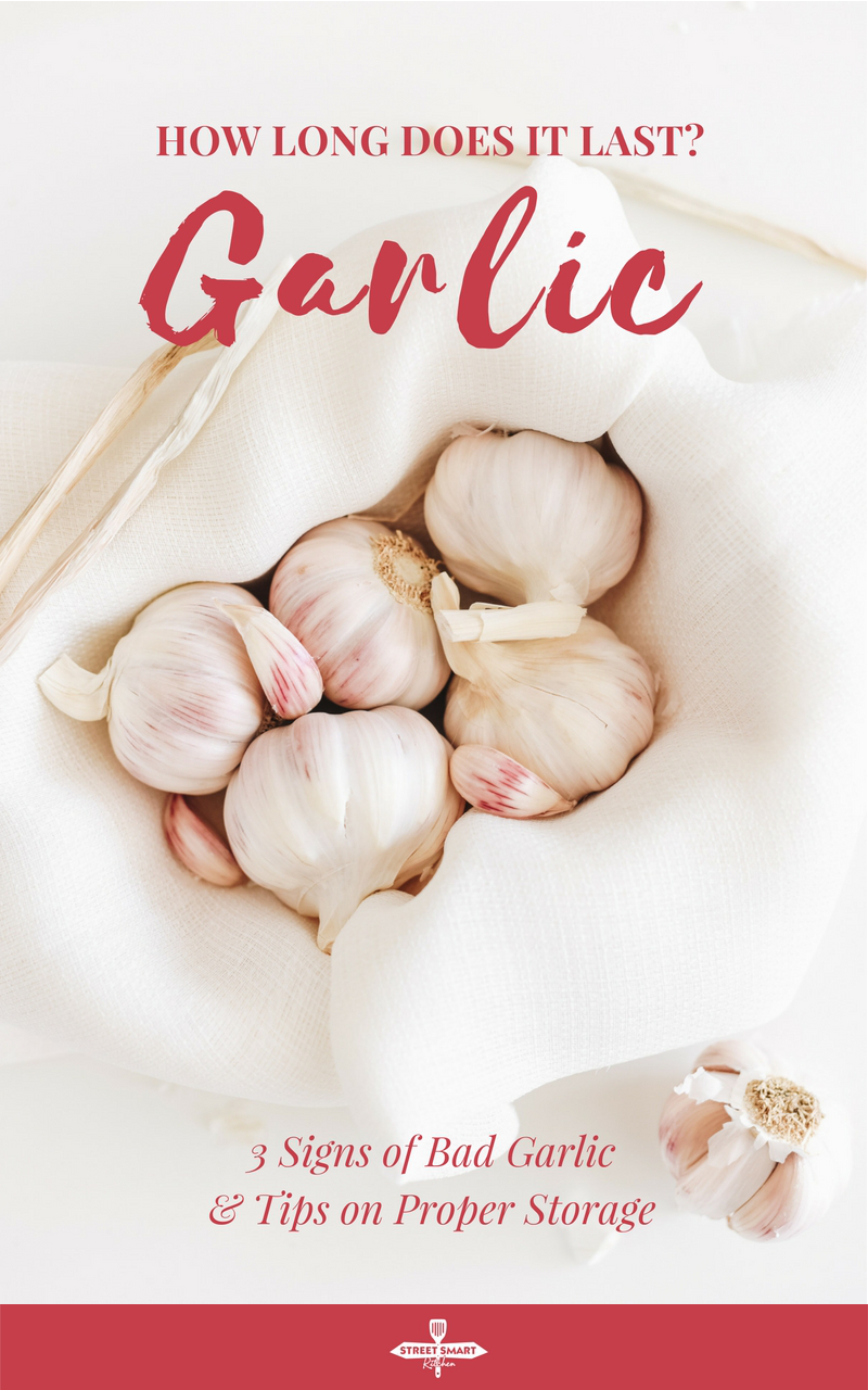 How long does garlic last? Does garlic go bad? Find out the signs of spoiled garlic and tips on how to properly store garlic.