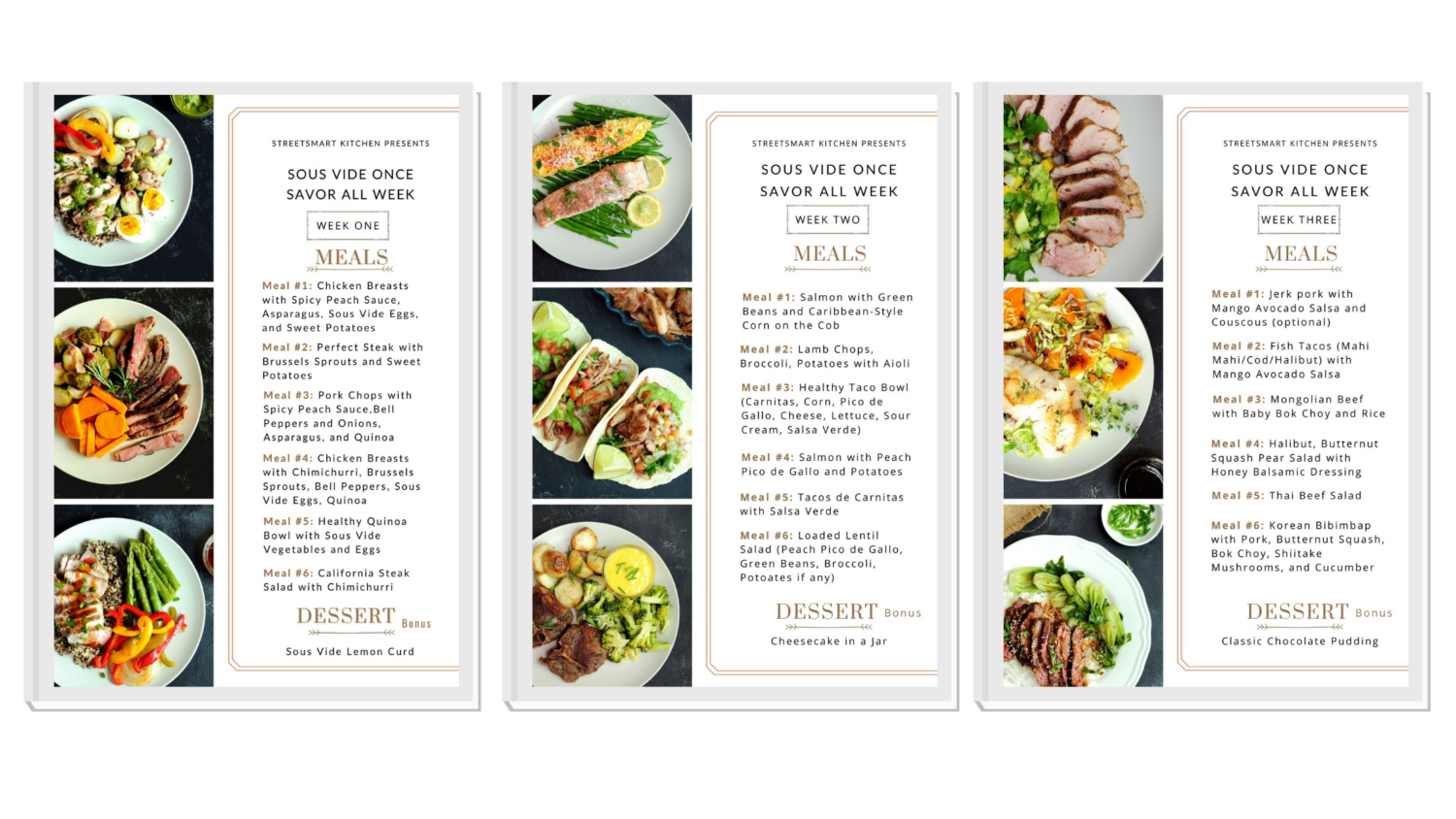 menus menus - Sous Vide Once, Savor All Week
